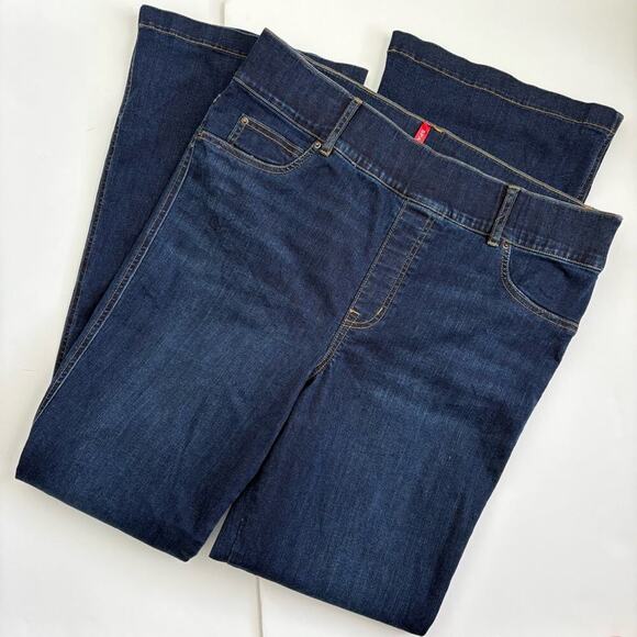 SPANX Denim - Spanx Dark Denim Flare Pull On Jeans